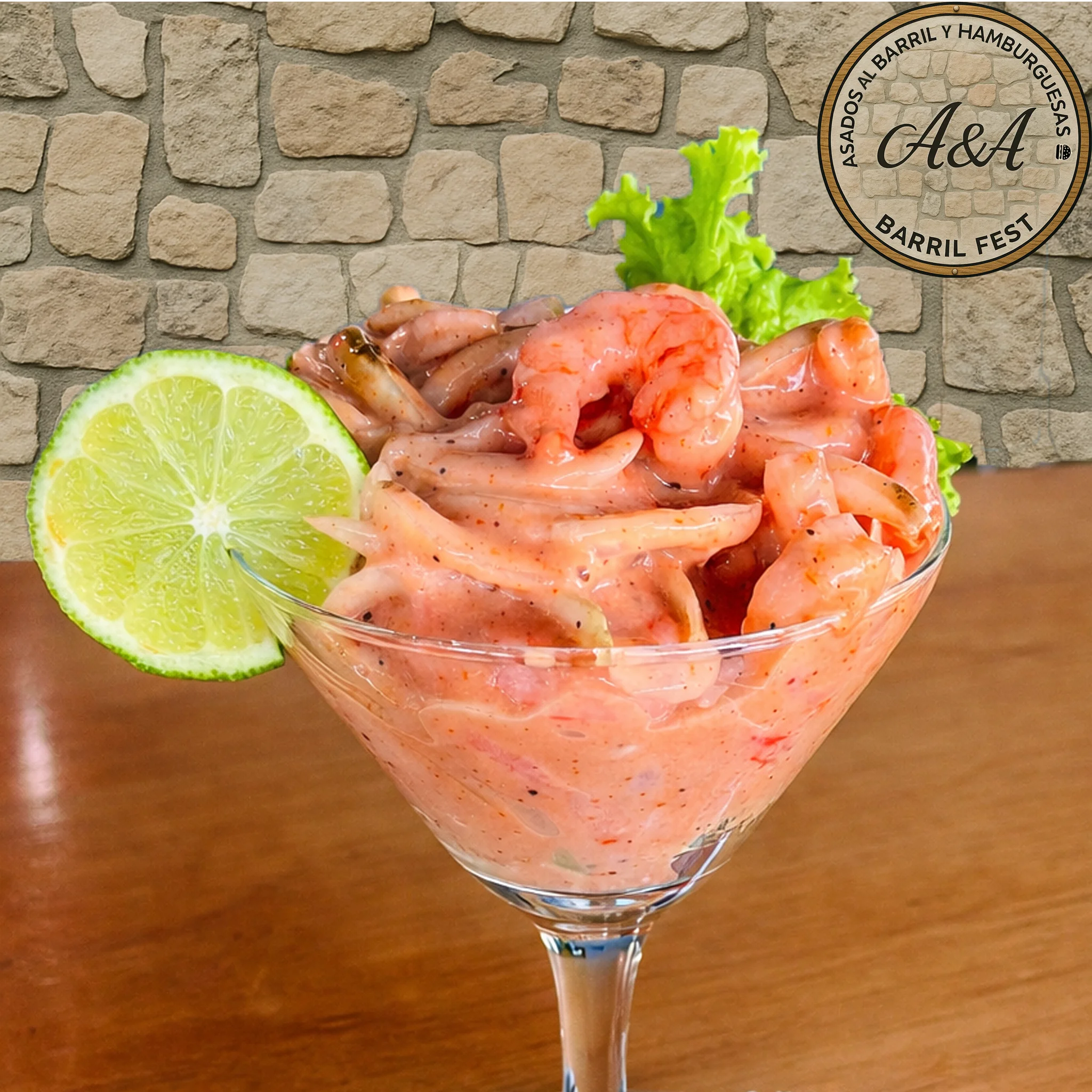 Ceviche de camarones